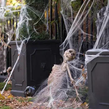 Паутина Сверхреалистичная Паутина с поддельными пауками Супер Эластичные украшения для Хэллоуина Принадлежности для вечеринок Пауки для Хэллоуина