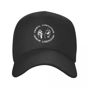 Бейсболка с логотипом Punk Animal Liberation, женская Мужская дышащая веганская шляпа для папы Animals Are Friends, Летние уличные шляпы Snapback