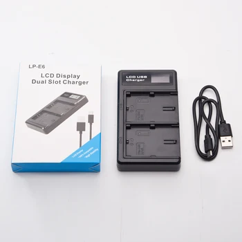 LP-E12 Двойное USB Зарядное устройство ЖК-дисплей для Canon EOS M100, M50, M10, M2, M, Rebel SL1, 100D PowerShot SX70 HS, Kiss M, Поцелуй